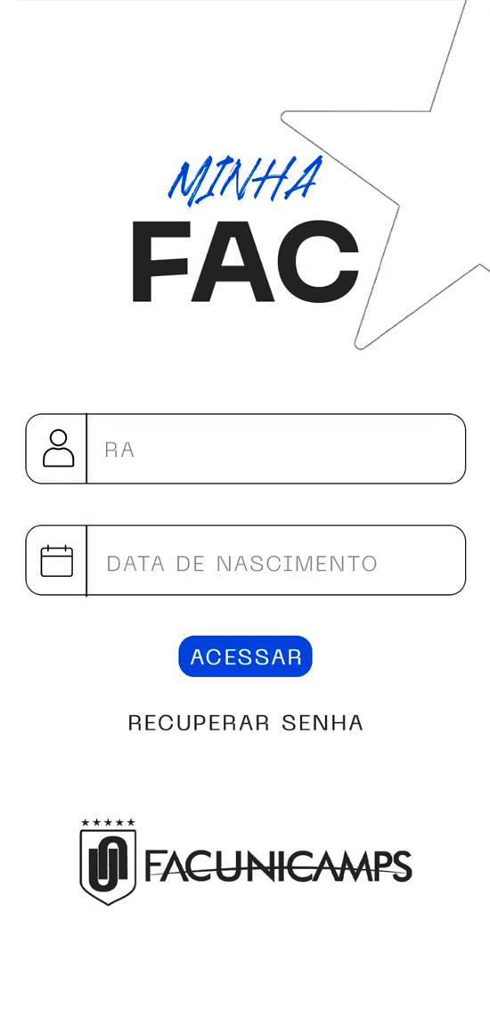 Recurso do app Minha Fac 01