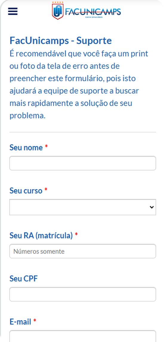 Recurso do app Minha Fac 09