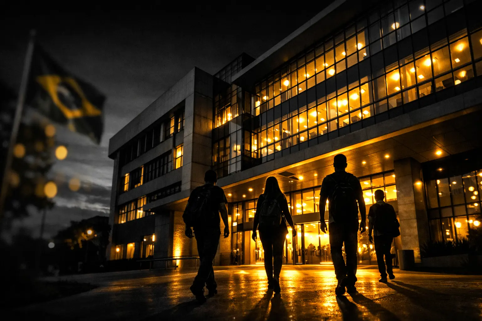 Universidade Facunicamps ao entardecer