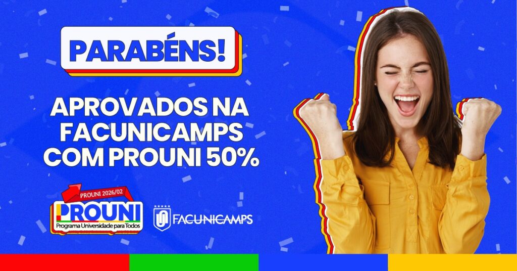 FACUNICAMPS divulga lista de aprovados com bolsa de 50% do PROUNI 2026/2