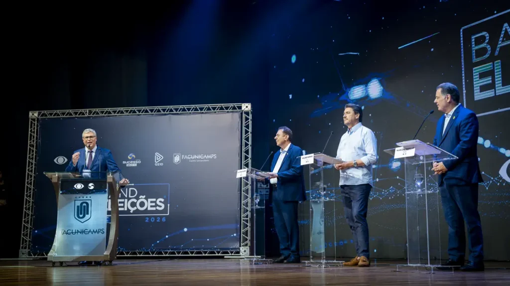 TV Sucesso Band e Facunicamps abrem agenda eleitoral em Goiás com primeiro debate entre candidatos ao governo